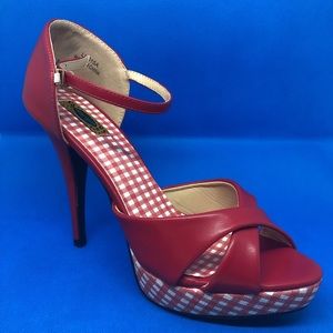 Lulu Hun Gingham High Heel